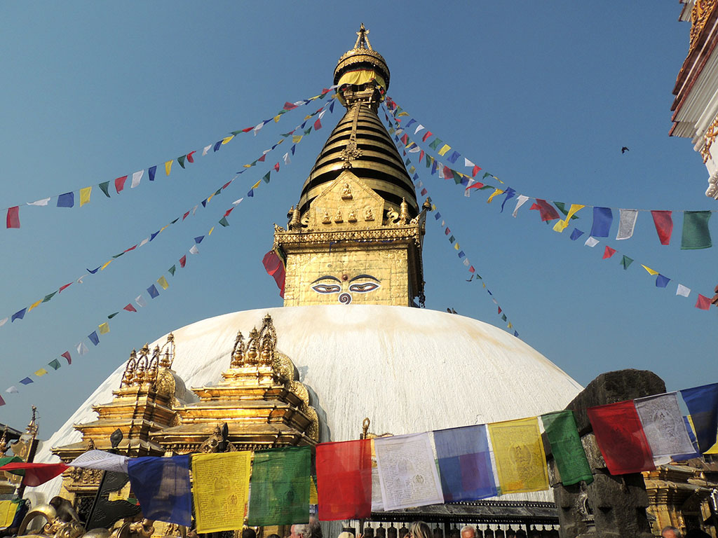 920 - Lo stupa di Swayambhunath a Kathmandu - Nepal